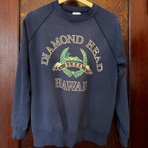 Vintage Hawaii Crewneck Sweatshirt - Navy - S